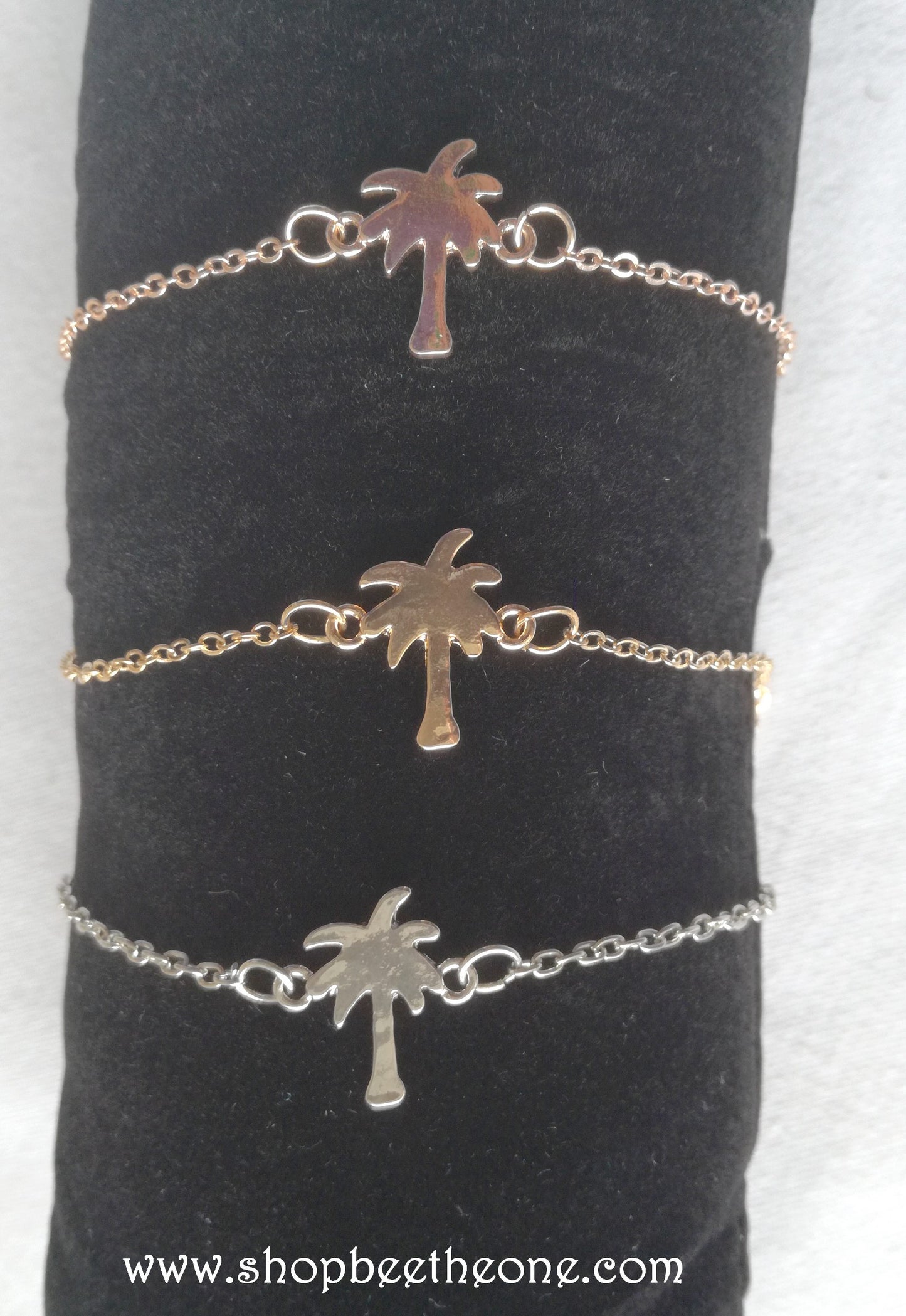 Bracelet minimaliste Palmier - doré, argenté ou or rose