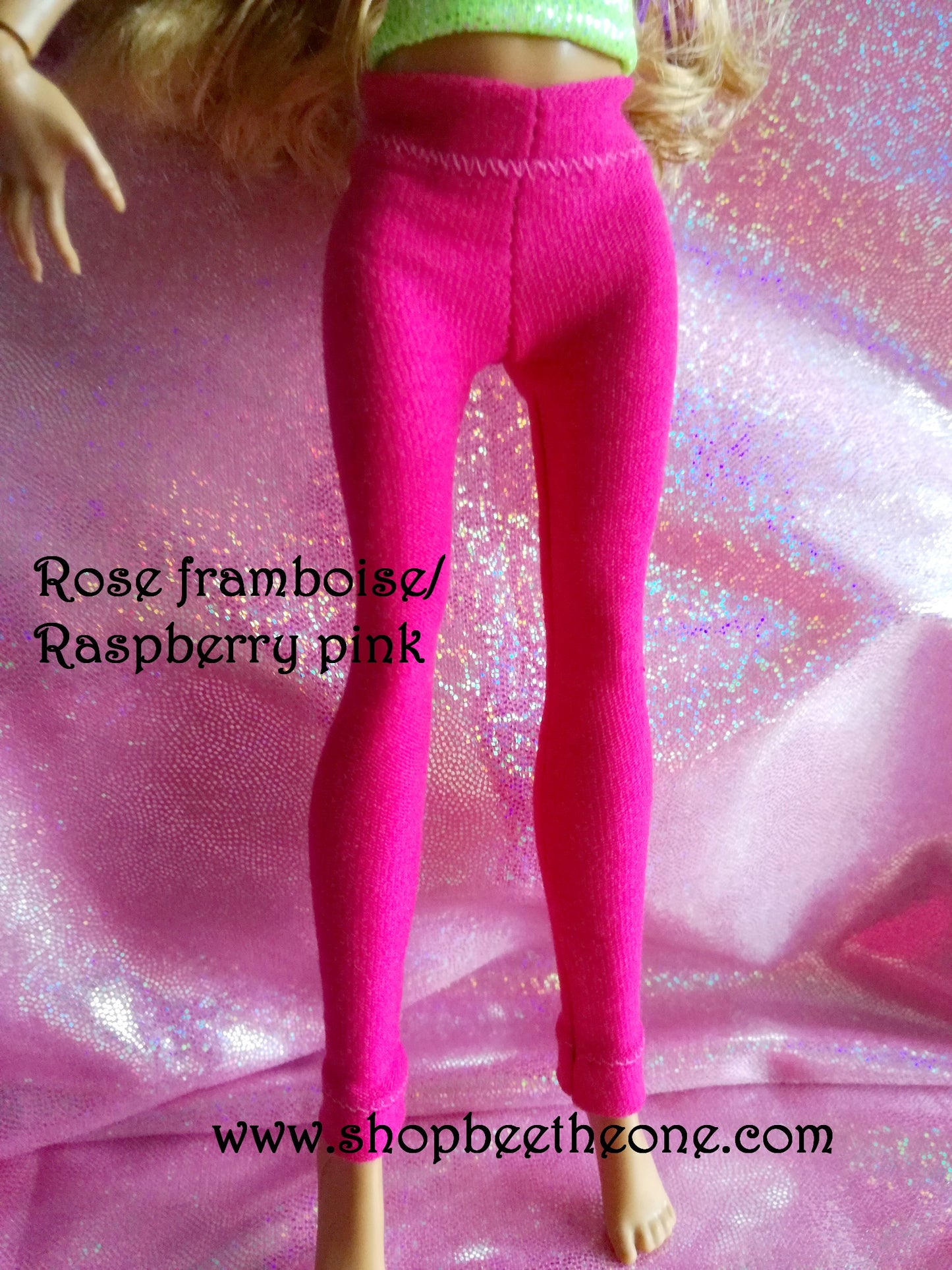 Pantalon collant leggings pour poupées Monster High/Ever After High/Hairmazing - 2 tailles - 8 coloris - Collection Basics - par Bee the One