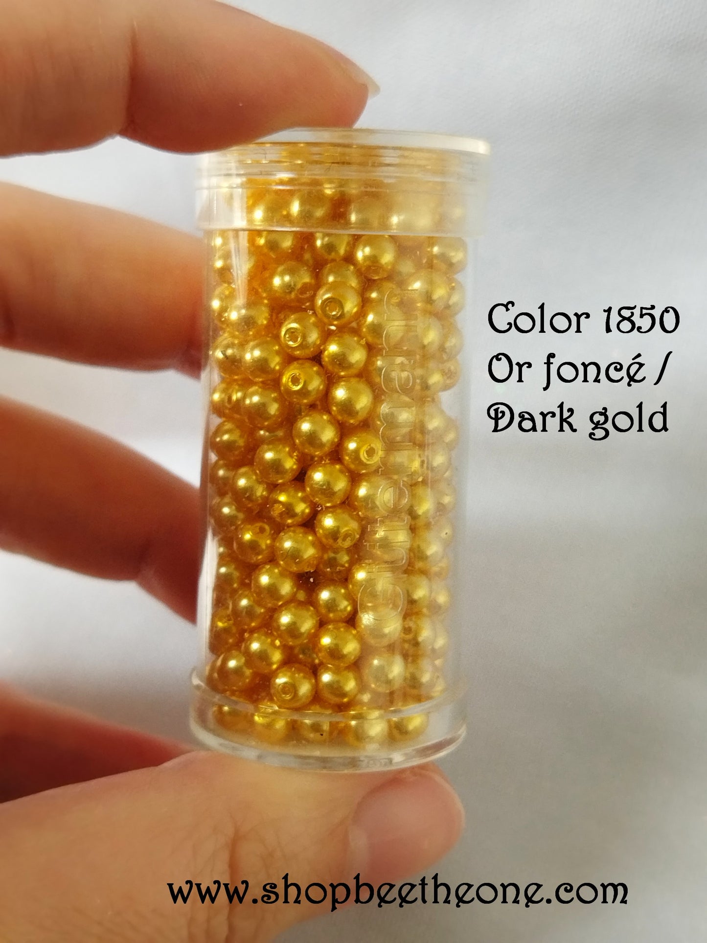Lot de 10 Perles rondes en verre Gütermann Renaissance - 4 mm - 2 coloris