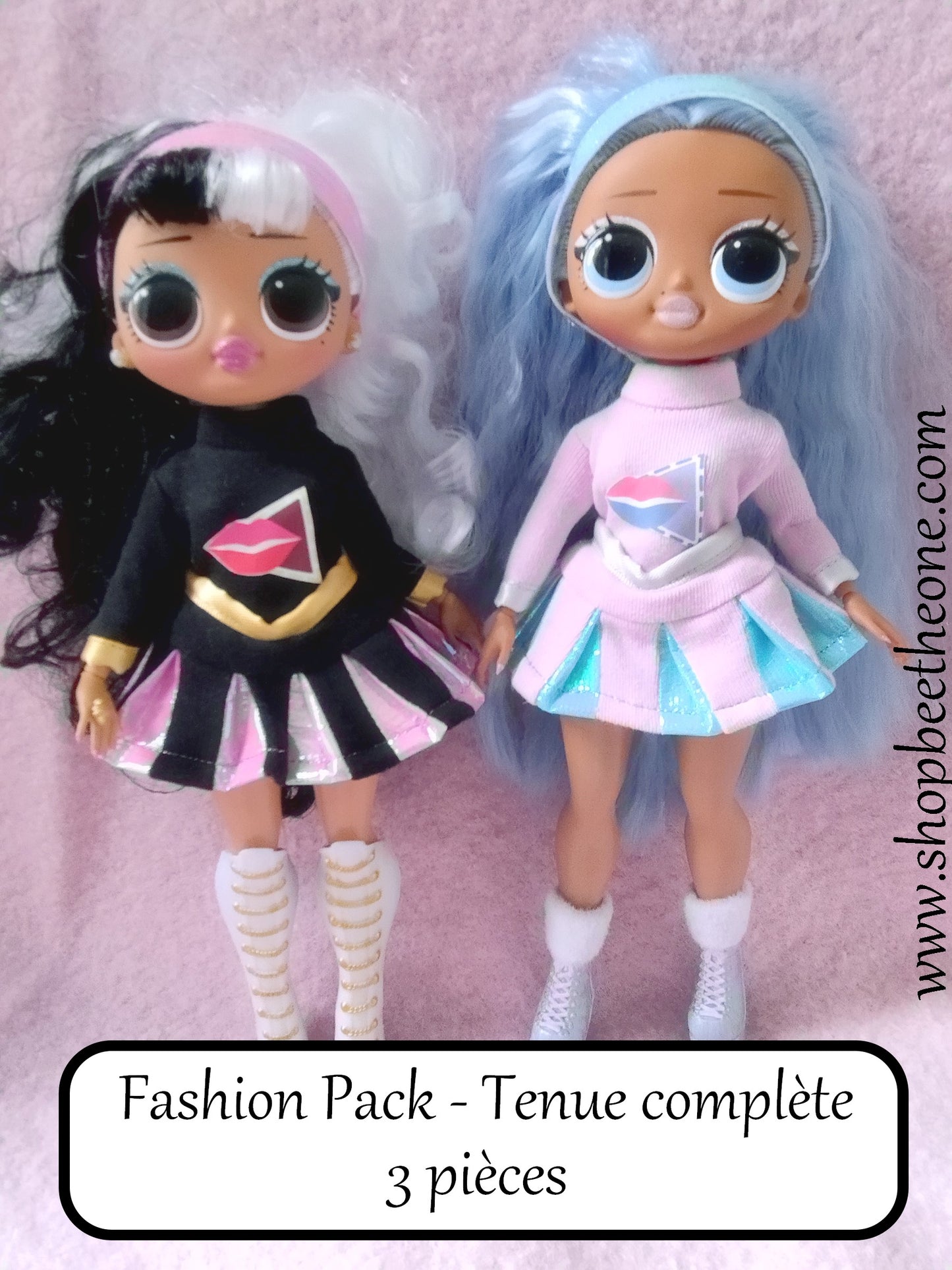 Fashion Pack 3 pièces pour poupées L.O.L Surprise! O.M.G - 2 coloris - par Bee the One - Collection Glitter Party