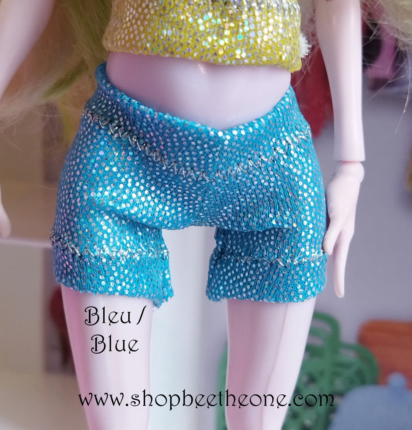 Mini Short imprimé holographique pour poupées Monster High - 2 tailles - 2 coloris - Collection Basics - par Bee the One
