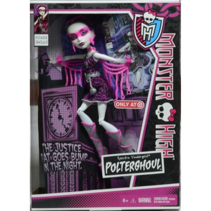 Spectra Vondergheist "Polterghoul" Power Ghoul- Mattel 2013 - Poupée - Vêtements - Chaussures - Accessoires