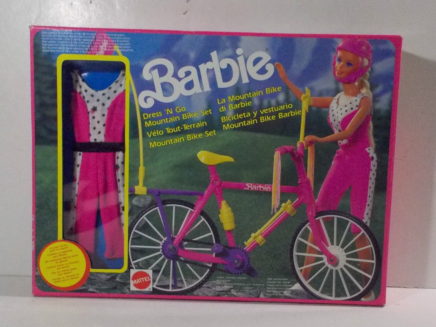 Barbie Velo Tout Terrain (Dress'n go Mountain Bike) #7564 - Mattel 1991 - Vêtement