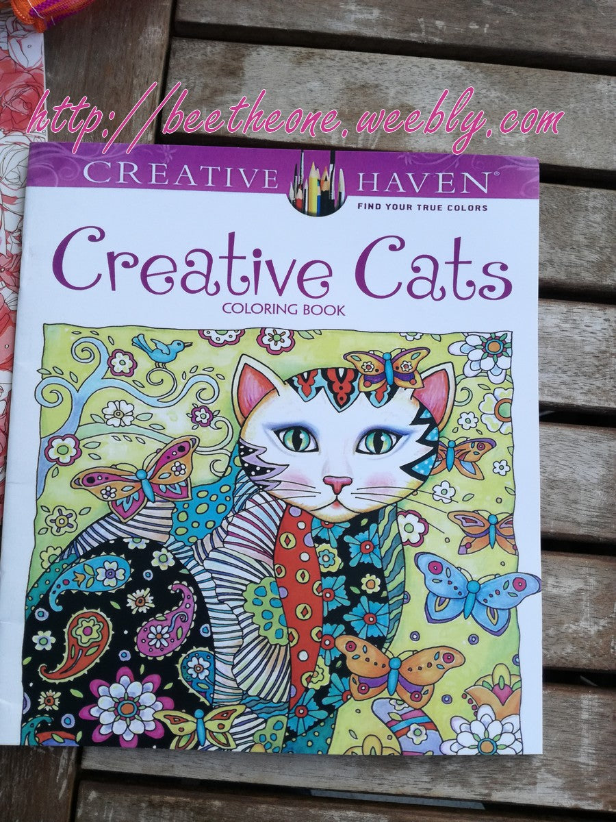 Cahier de coloriages anti-stress pour adultes "Chats"