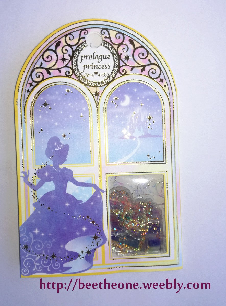 Pochette de Stickers "cristal" Contes de fées - Cendrillon