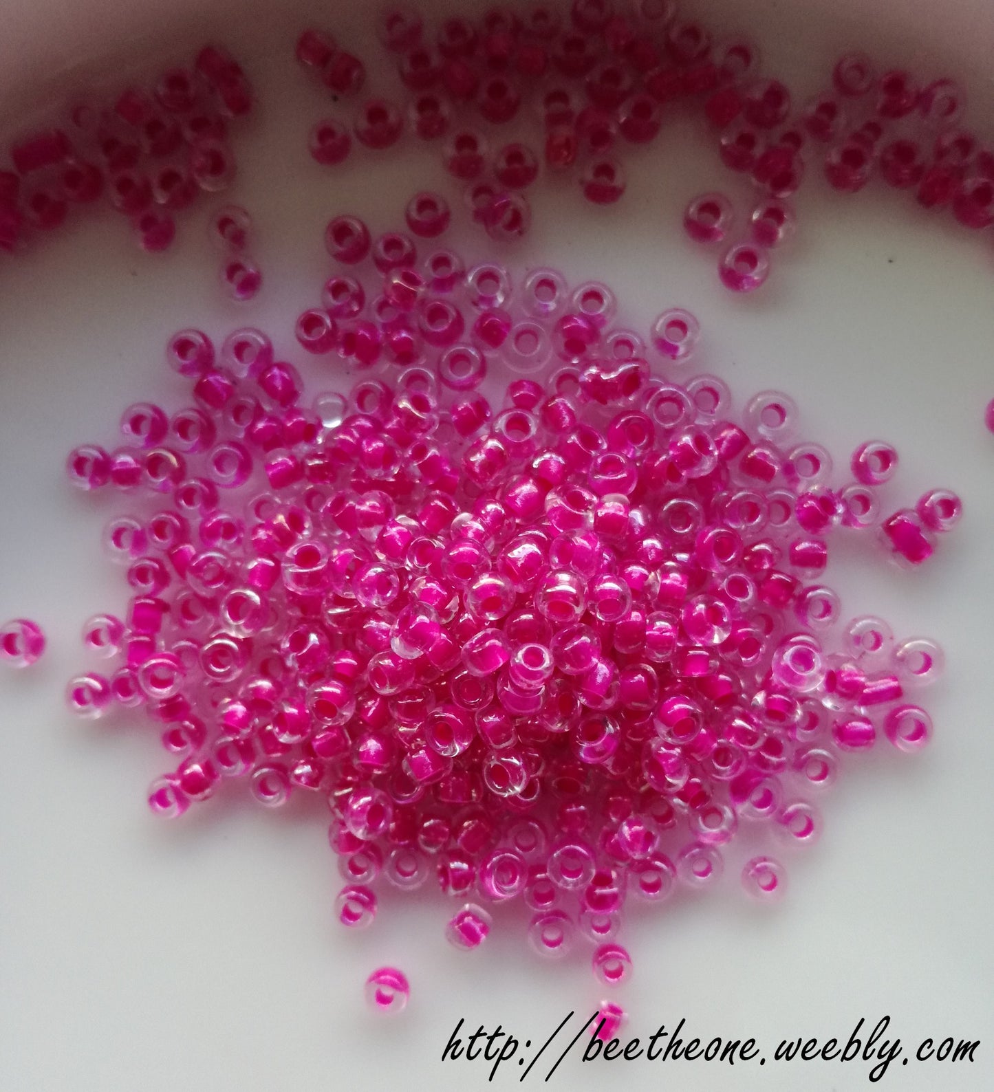 Lot de 1 g de Perles de rocaille intercalaire graine en verre - 2 mm - 6 coloris