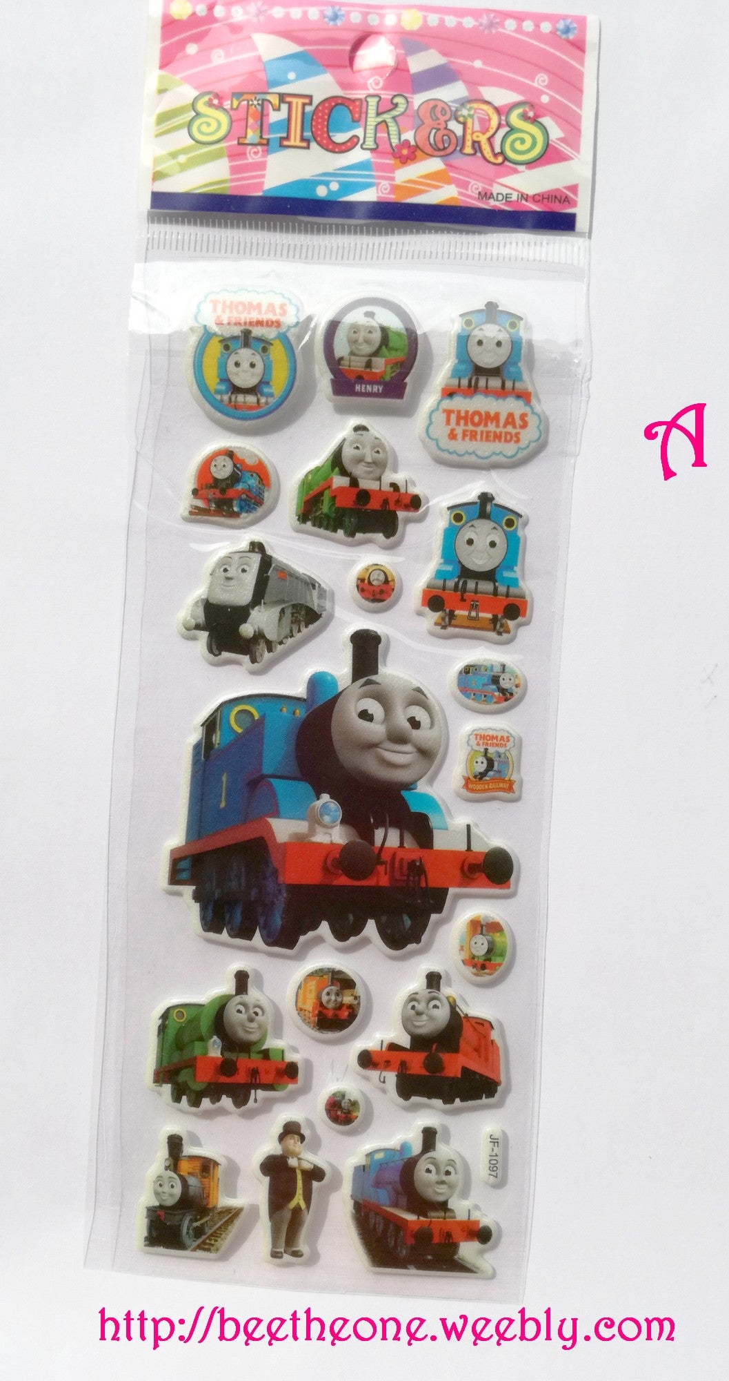 Planche de stickers autocollants Train - 4 modèles