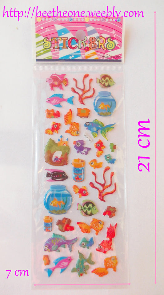Stickers "Poissons d'aquarium"